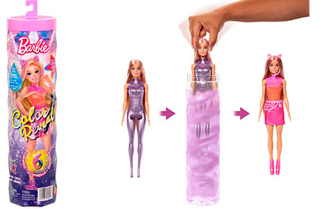 Barbie Color Reveal Popstar series dolls