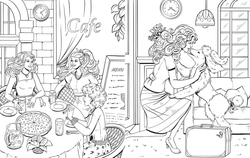 Barbie Totally 80's - The Official Coloring Book