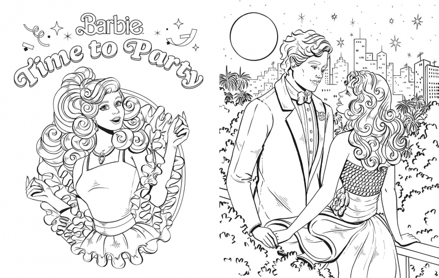 Barbie Totally 80's - The Official Coloring Book