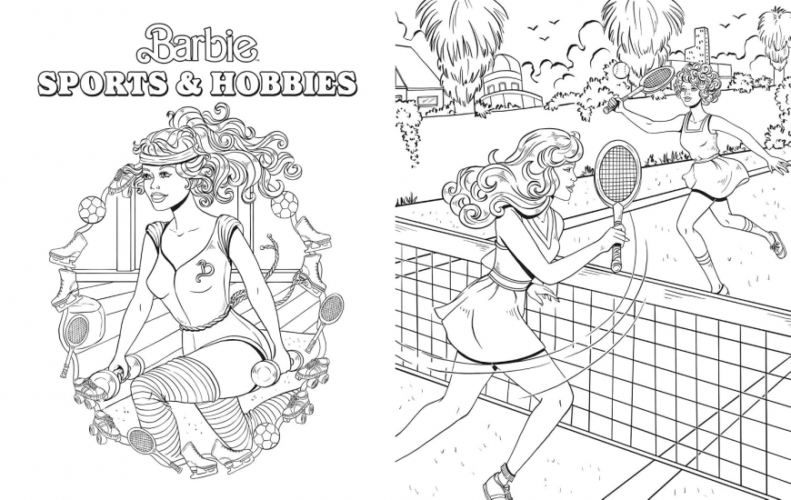 Barbie Totally 80's - The Official Coloring Book