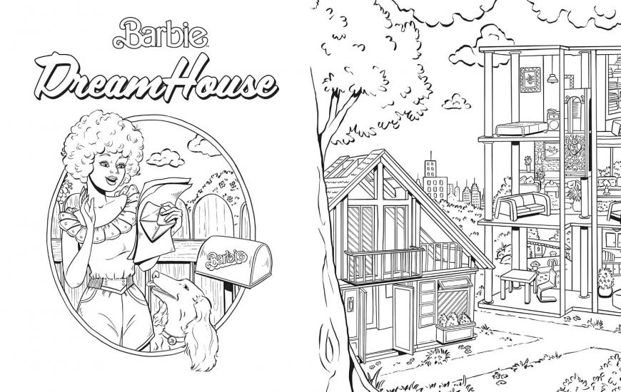 Barbie Totally 80's - The Official Coloring Book