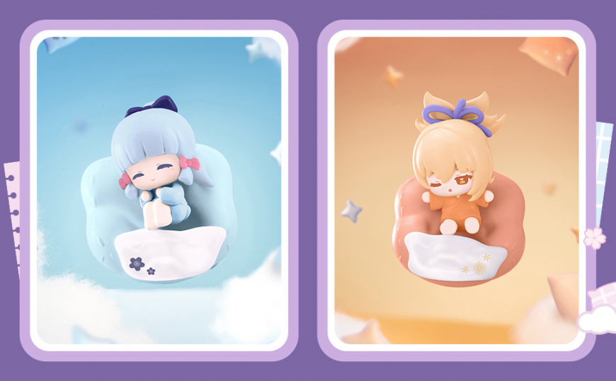 Genshin Impact Cloud Pillow Reverie Series Chibi Fridge Magnet
